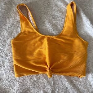 Coral Reef Neon Orange Traveler Knot Top